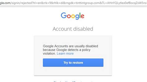 Your account is disabled